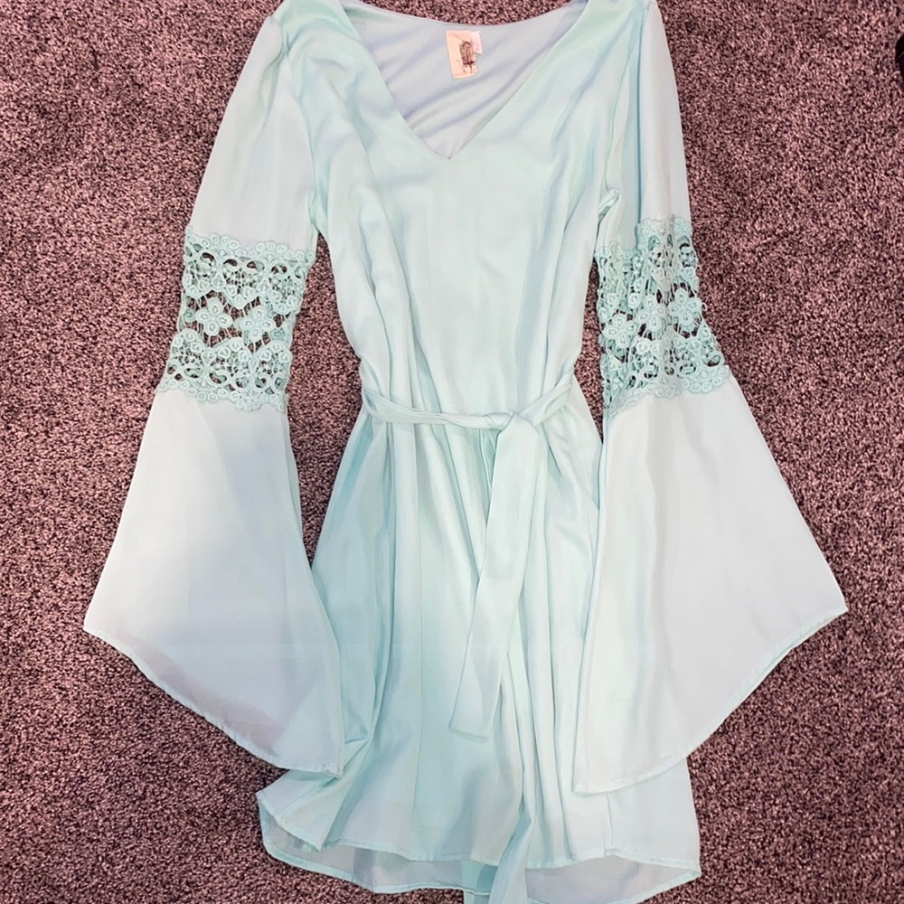 Freebird Teal small dress